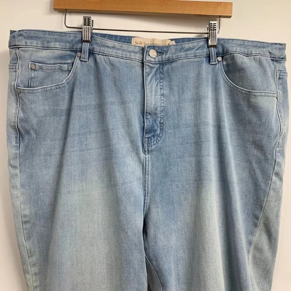 Soft Surroundings Women's High Rise Embroidered Hem Skinny Ankle Size 24W - Picture 4 of 13